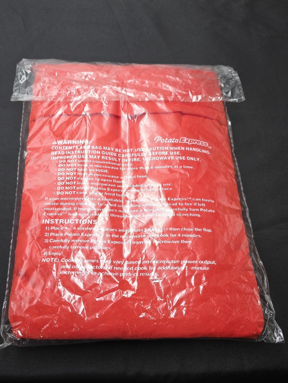 2 Pack New Potato Microwave Cooker Bags 4 Minutes Fast Quick Reusable